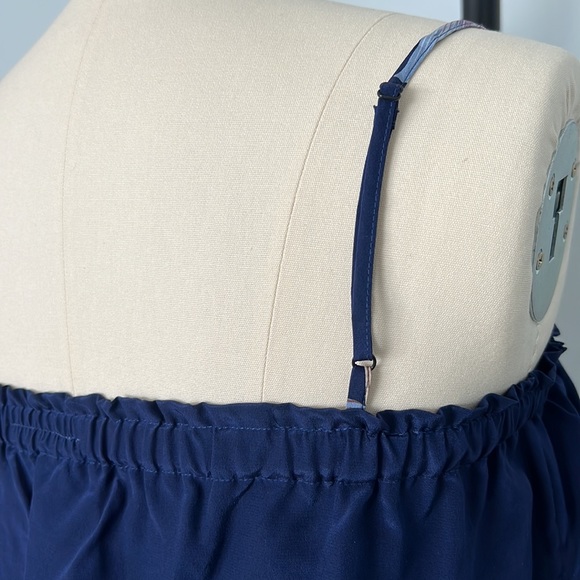 YUMI KIM Ruffle Boarder Print Hem Silk Dress - Size Large - Picture 9 of 15